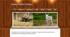 Desktop Screenshot of daddysdarlindonkeys.com